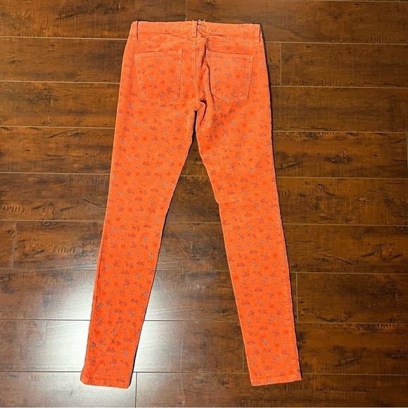 ANTHROPOLOGIE Current/Elliott The Ankle Skinny Poppy Ditsy Blossom Size 25 - Picture 6 of 11